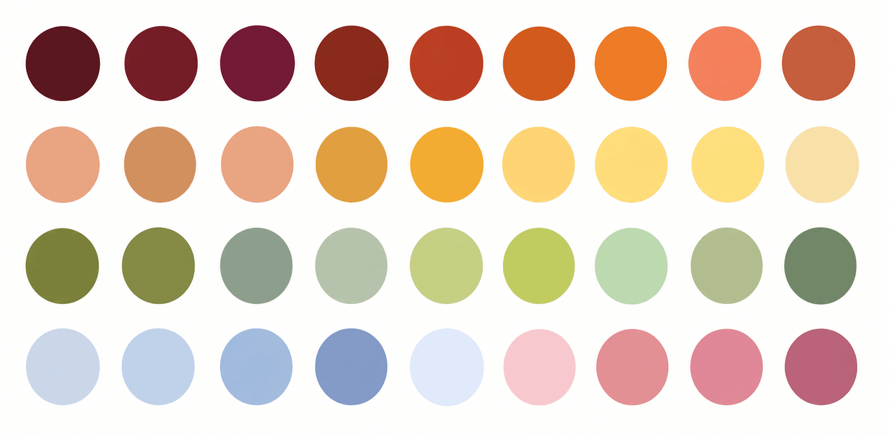 Wedding color palette